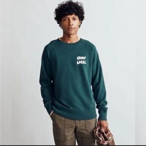 Madewell 100% cotton Camp Local crew neck graphic sweatshirt